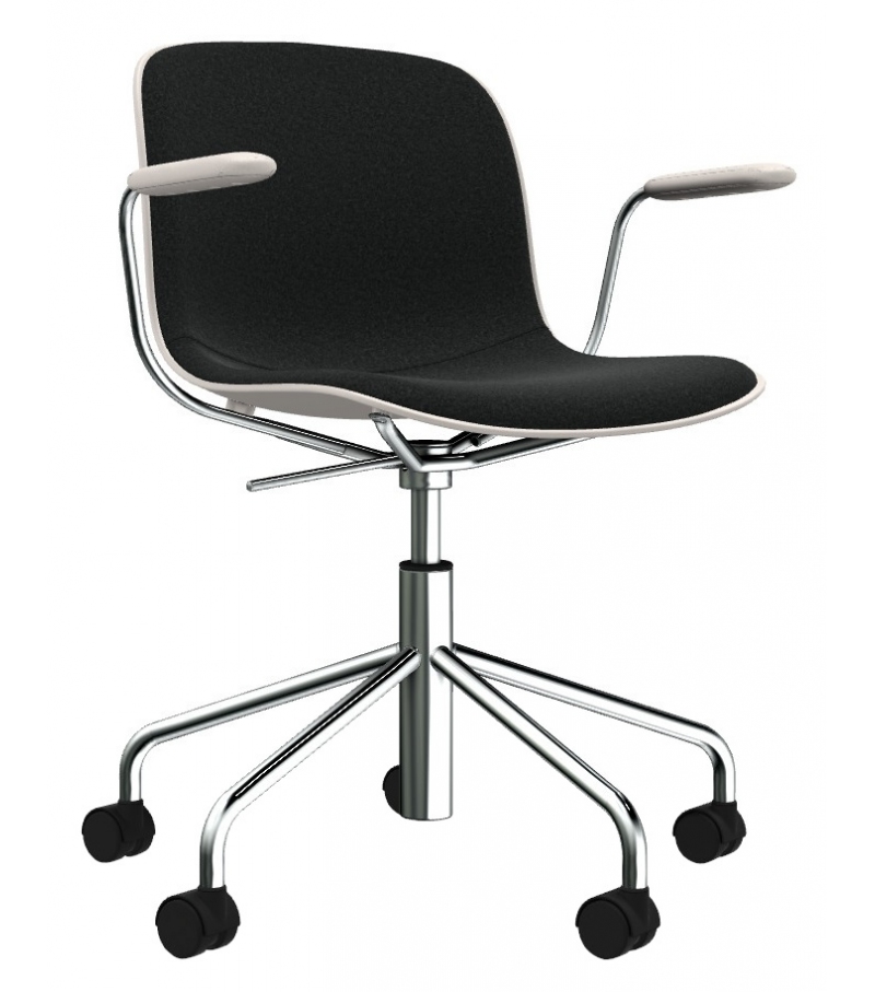 Troy 5 Star Wheels Magis Chaise Avec Accoudoirs Revêtue