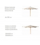 Eclipse Tribù Sunshade with Wooden Structure
