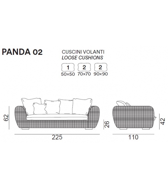 Panda Gervasoni Canapé