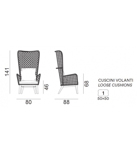 Panda Gervasoni Bergere Armchair