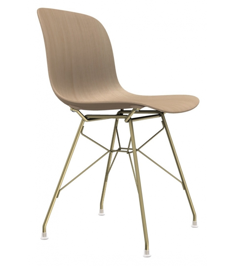 Troy Wireframe Beech Magis Stuhl mit Unterstützung
