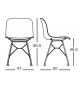 Troy Wireframe Beech Magis Silla con Soporte