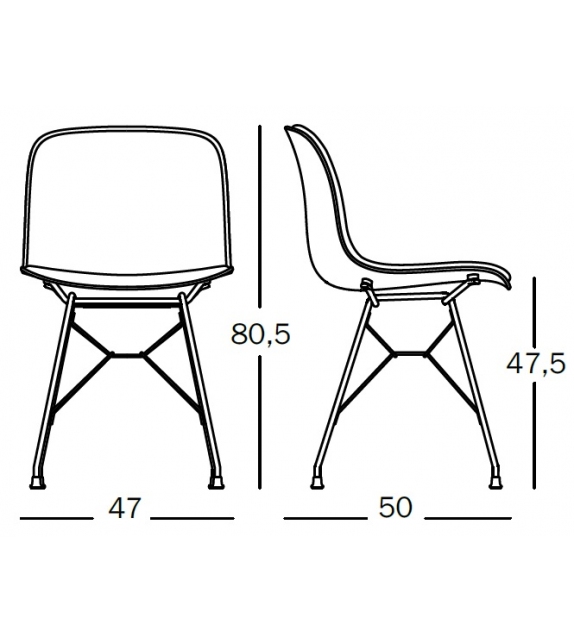 Troy Wireframe Magis Sedia Rivestita