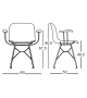 Troy Wireframe Magis Silla con Reposabrazos