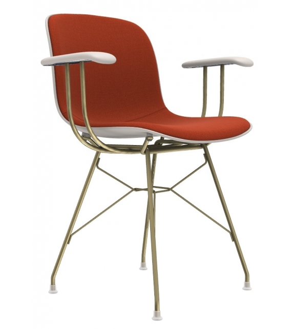 Troy Wireframe Magis Sedia con Braccioli Rivestita