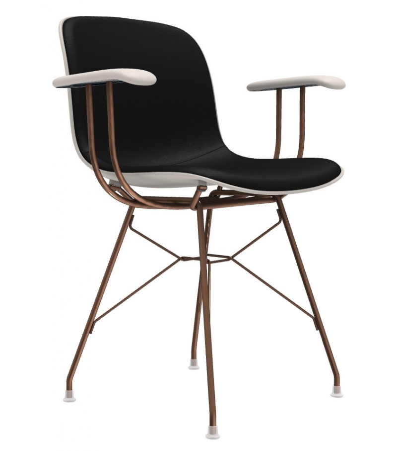 Troy Wireframe Magis Chaise avec Accoudoirs Revêtue