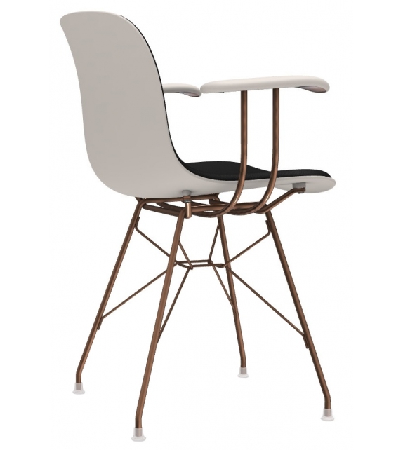 Troy Wireframe Magis Upholstered Chair with Armrests