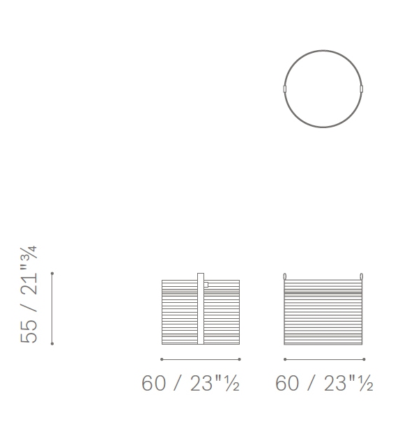 Sherazade Poltrona Frau Corbeille