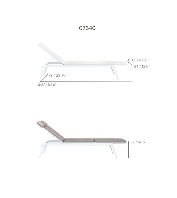 Branch Tribù Sunlounger
