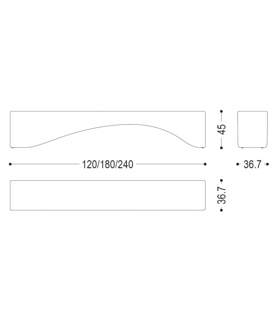 Curve Bench Riva 1920