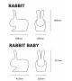 Rabbit Velvet Finish Qeeboo Silla
