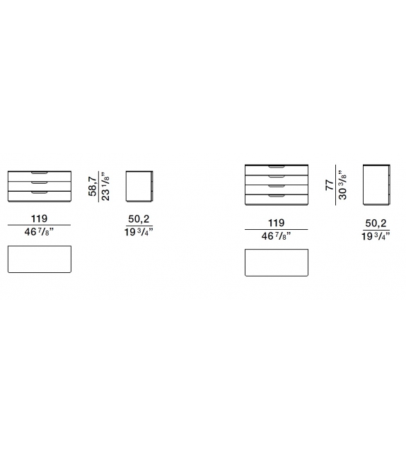 7070 Molteni & C Cajonera