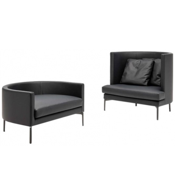 Clan con Schienale Curvo Living Divani Poltrona