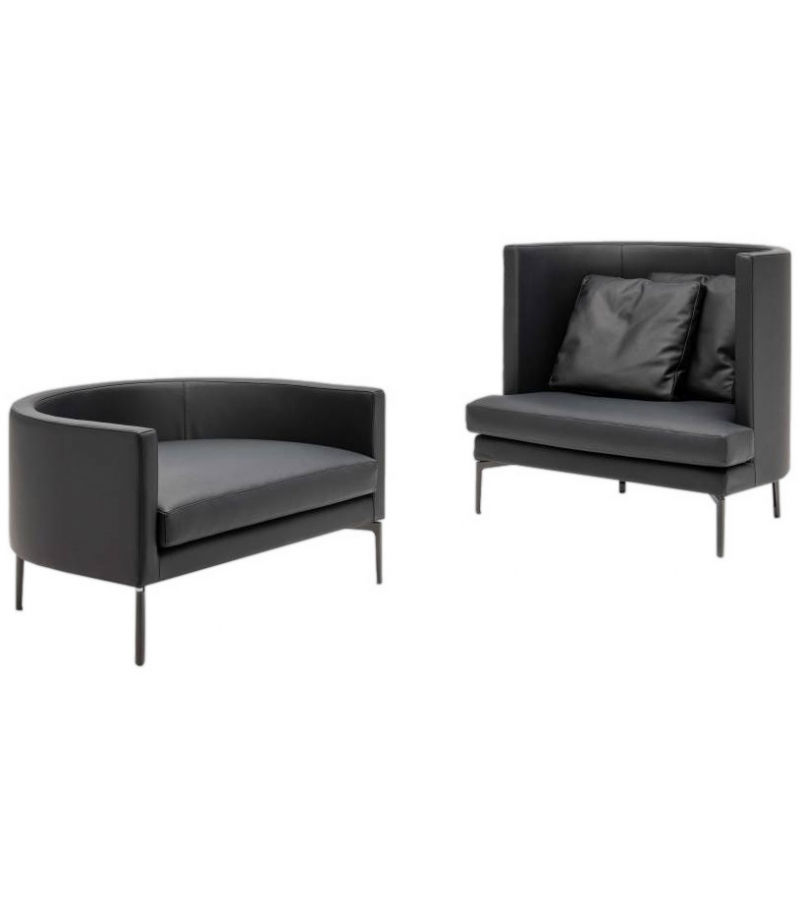 Clan con Schienale Curvo Living Divani Poltrona