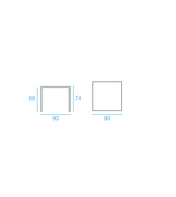 Nova Emu Table Carrée
