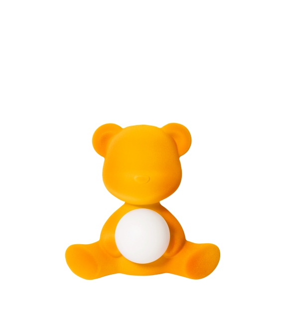 Teddy Girl Velvet Qeeboo Tischleuchte