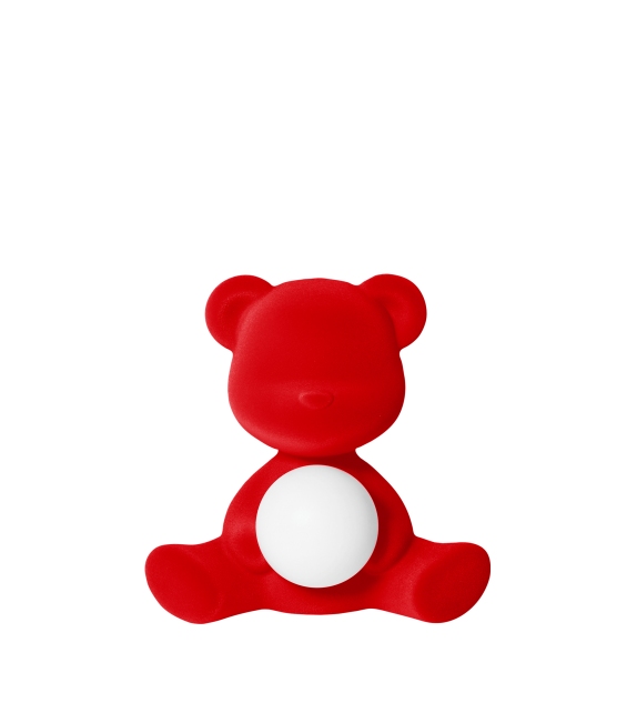 Teddy Girl Velvet Qeeboo Tischleuchte