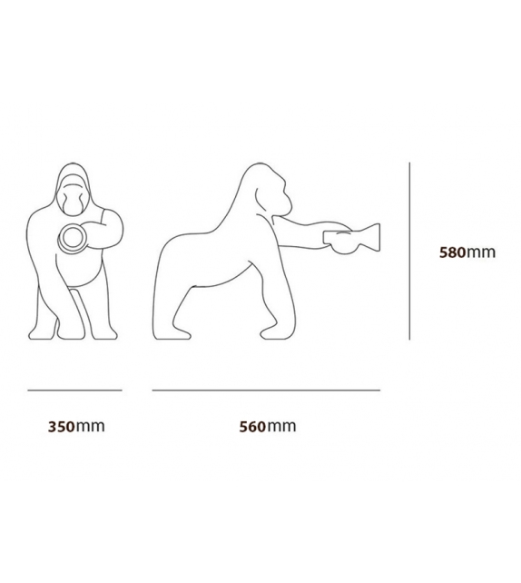 Kong XS Qeeboo Lampe de Table