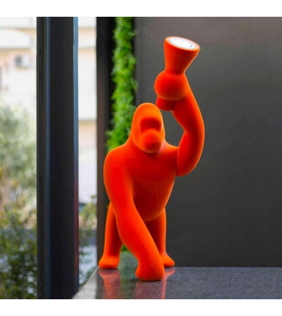 Kong XS Velvet Qeeboo Tischleuchte