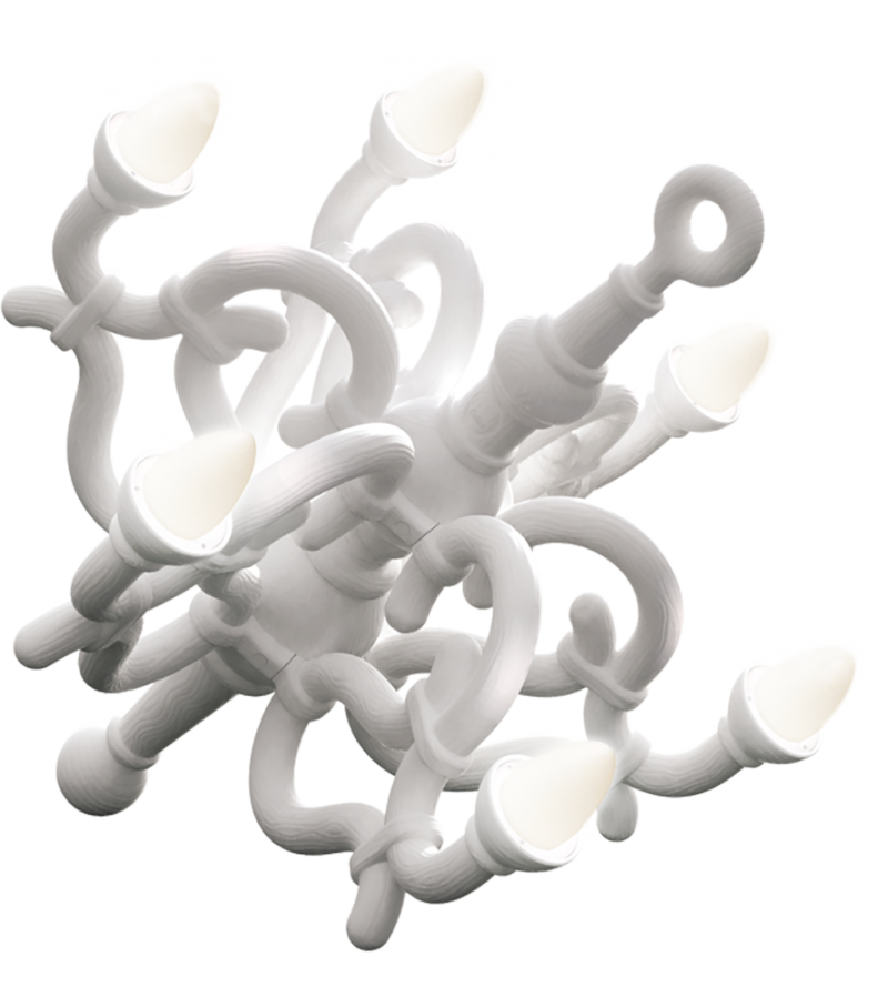 Fallen Chandelier Qeeboo Floor Lamp