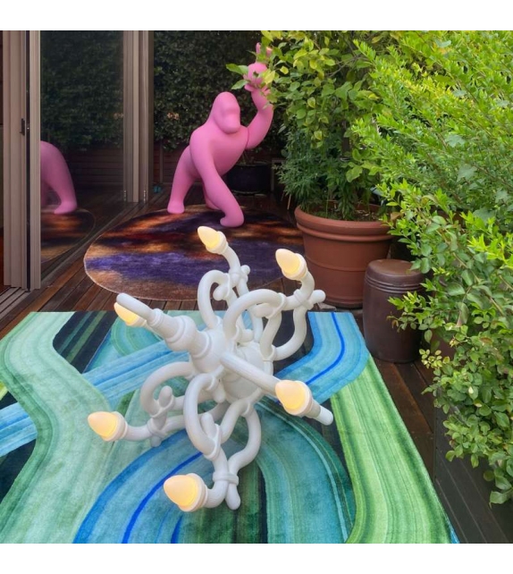 Fallen Chandelier Qeeboo Floor Lamp