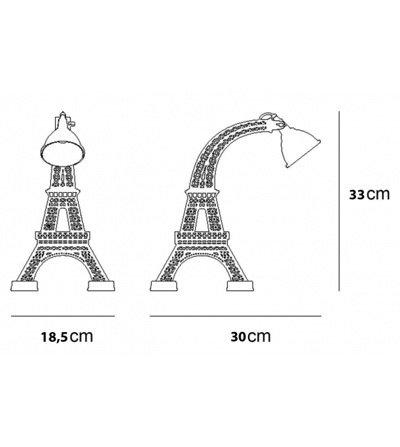 Paris XS Qeeboo Lampada da Tavolo