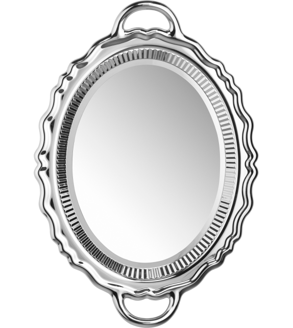 Plateau Miroir Metal Qeeboo Specchio