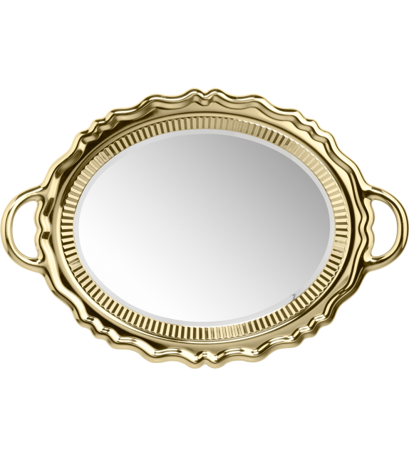 Plateau Miroir Metal Qeeboo Specchio