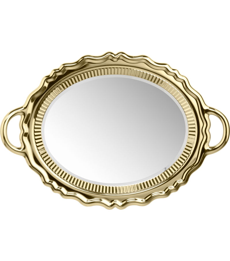 Plateau Miroir Metal Qeeboo Espejo
