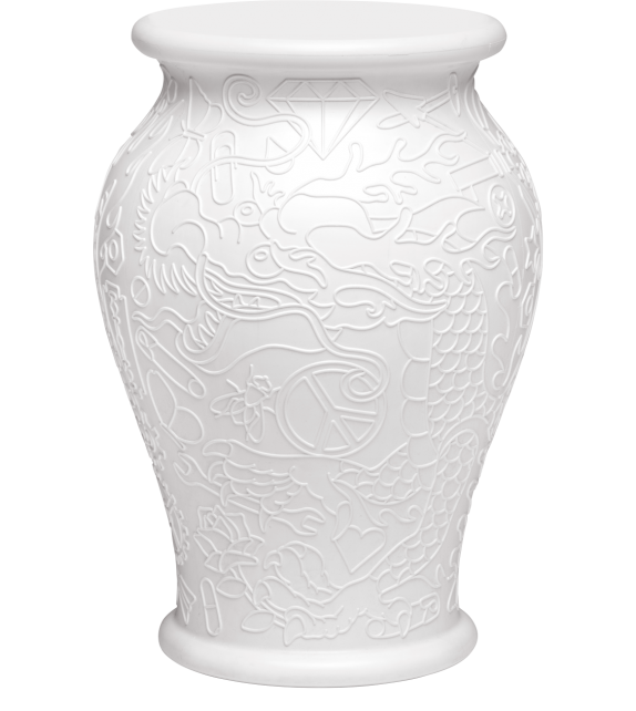 Ming Qeeboo Sgabello/Tavolino D'Appoggio