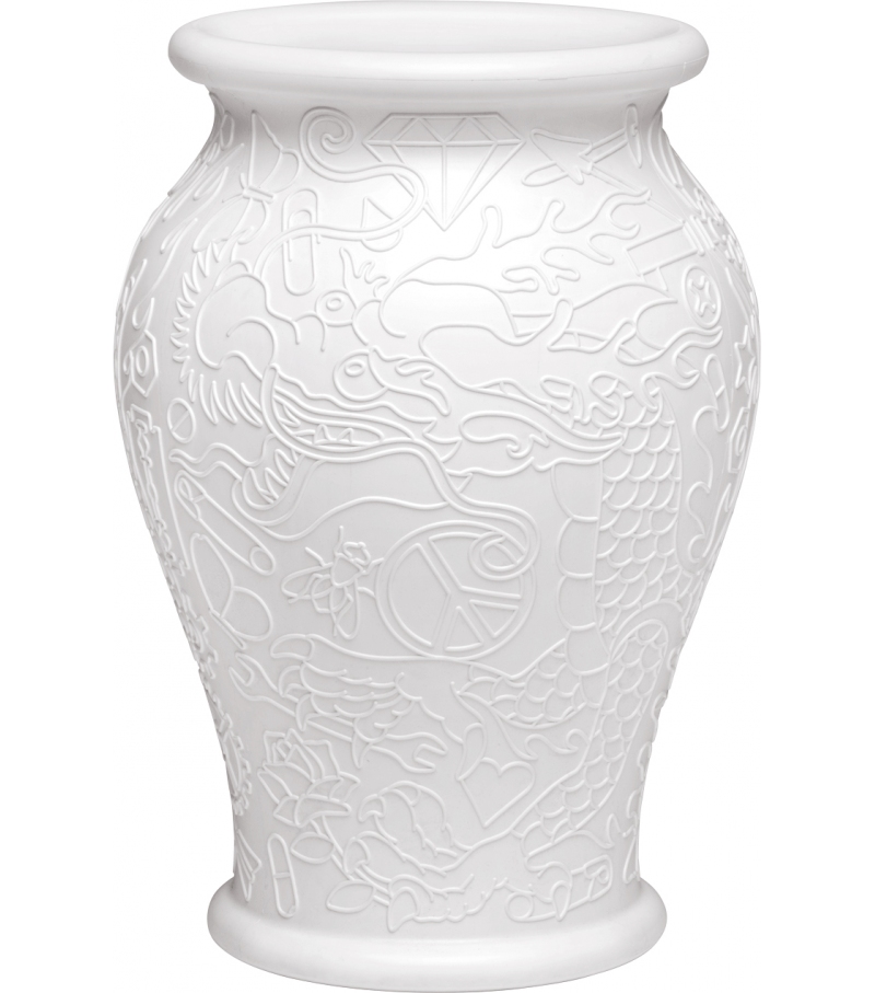 Ming Translucent Qeeboo Taburete/Mesa Auxiliar