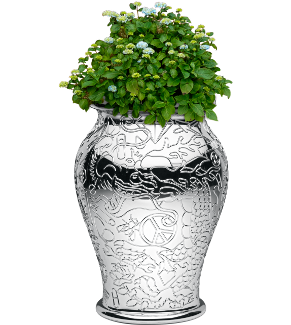 Vase Ming Metal Qeeboo