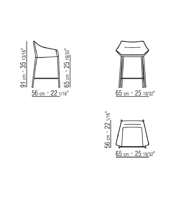 Haiku Flexform Sgabello