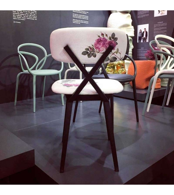 X Chair With Flower Qeeboo Silla