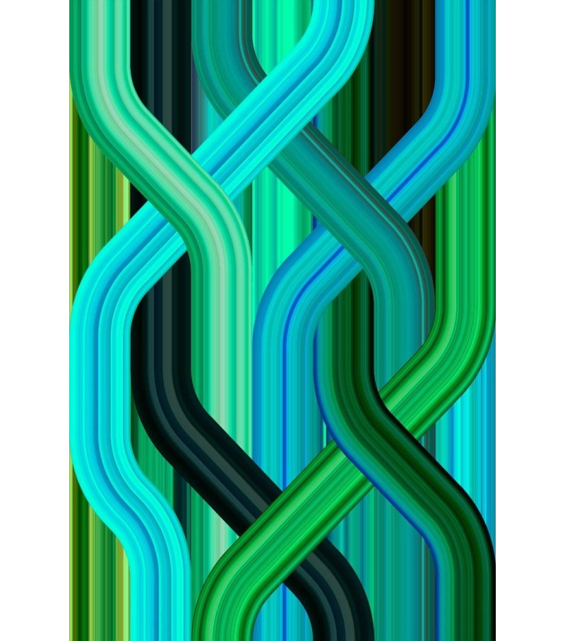 Glitch Yellow Rectangular Qeeboo Tappeto