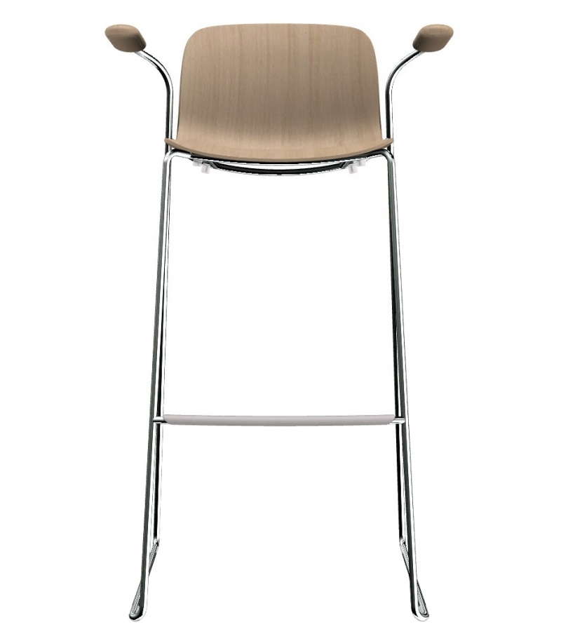 Troy Sledge Beech Magis Sgabello con Braccioli