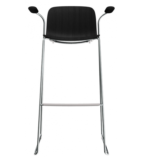 Troy Sledge Beech Magis Taburete con Reposabrazos