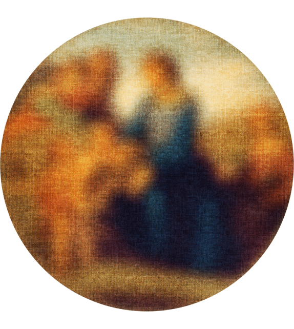 Blur Oval Qeeboo Tappeto