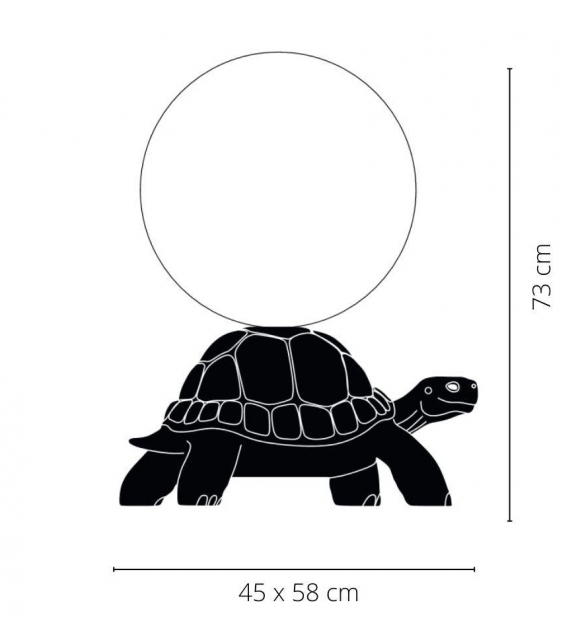 Turtle Carry Qeeboo Lampada da Terra