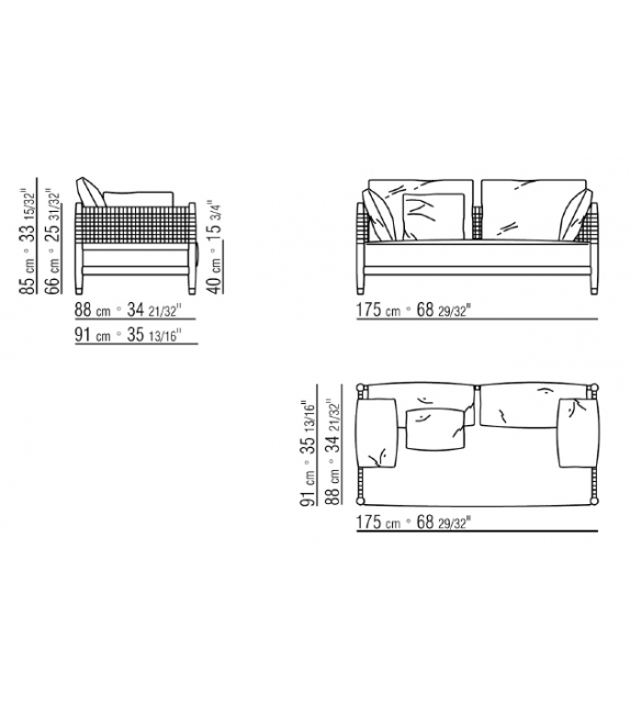Parker Flexform Canapé