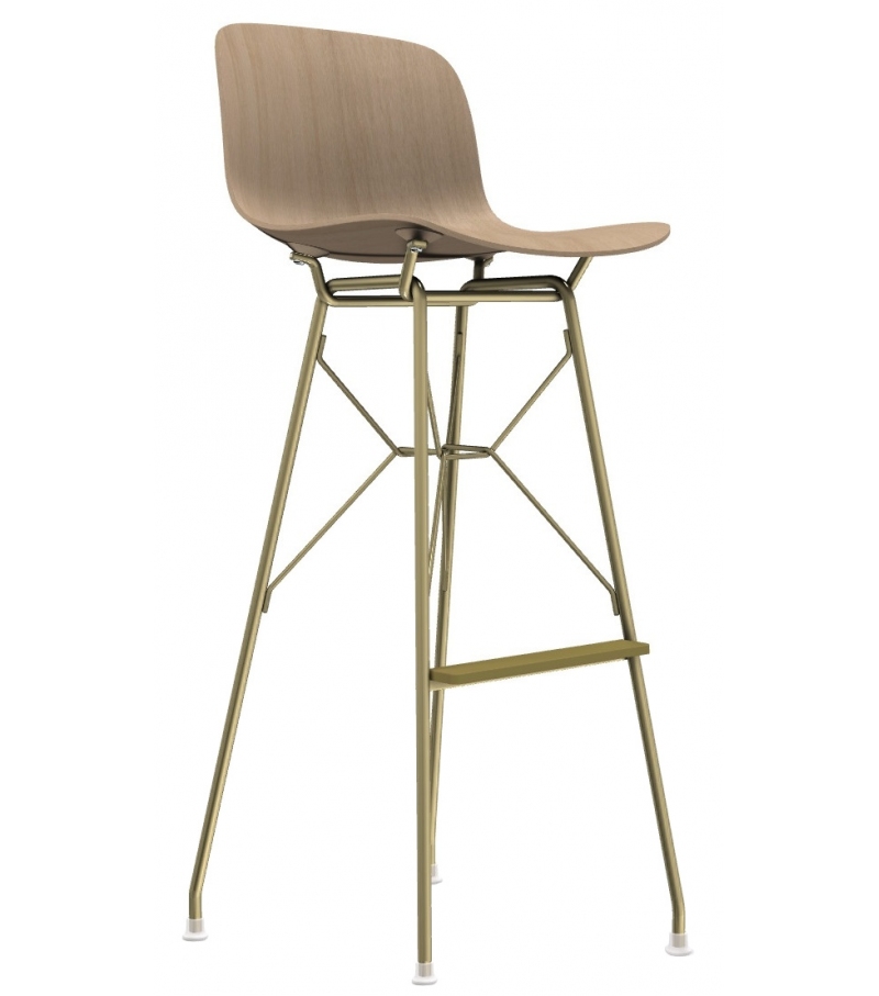 Troy Wireframe Beech Magis Taburete