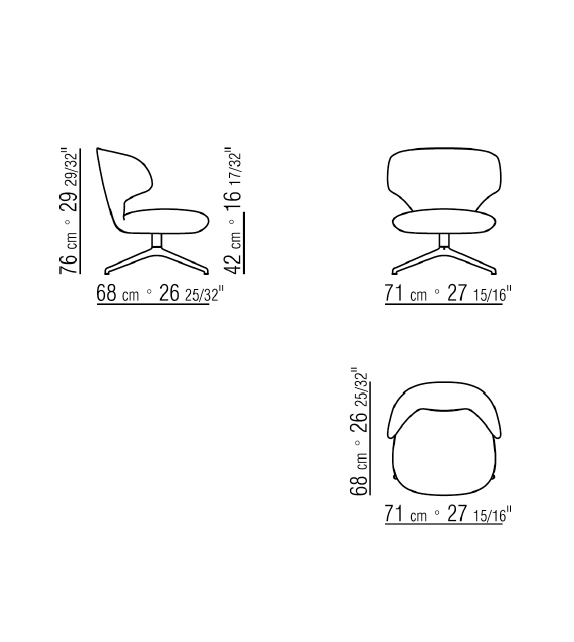 Susanne Flexform Small Armchair