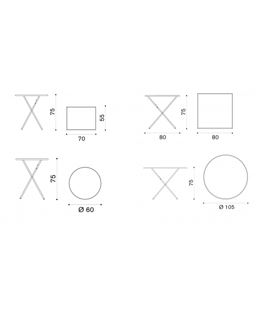 Flower Ethimo Mesa Plegable