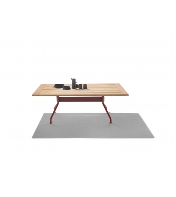 Academy Outdoor Flexform Tavolo con Piano in Legno