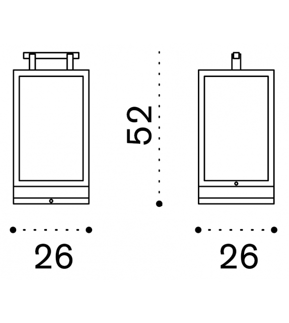 Carré Ethimo Table Lamp
