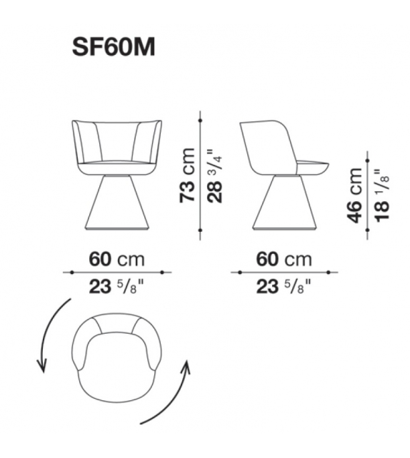Pronta consegna - Flair O' B&B Italia Sedia
