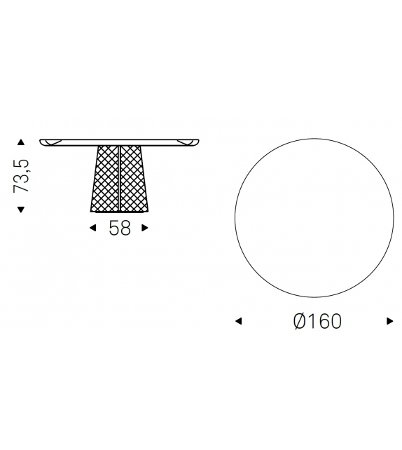 Atrium Keramik Premium Round Table Cattelan Italia