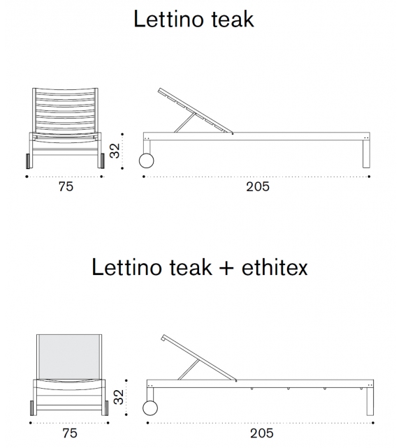 Sand Ethimo Sunlounger