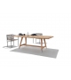 Desco Outdoor Flexform Table with Wooden Top
