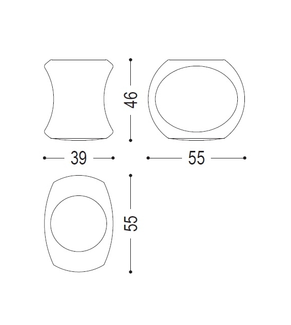 Amedea Tabouret Riva 1920